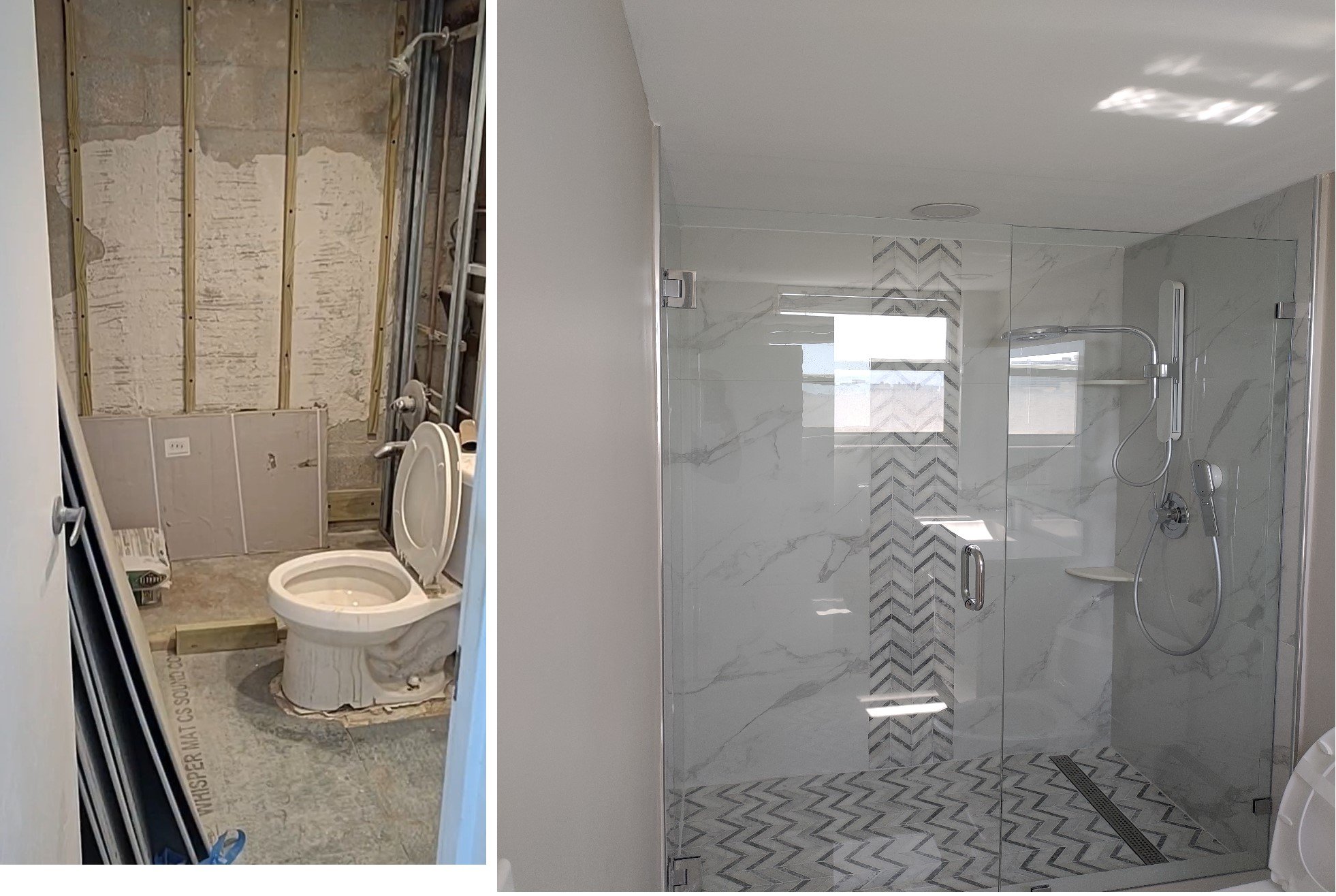 Hollywood FL bathroom remodel before and after